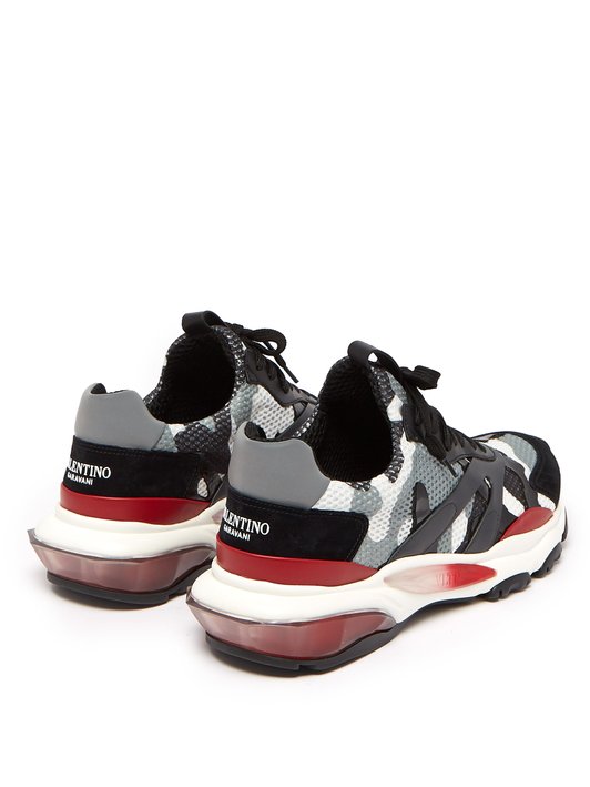 Valentino Bounce raised-sole low-top trainers