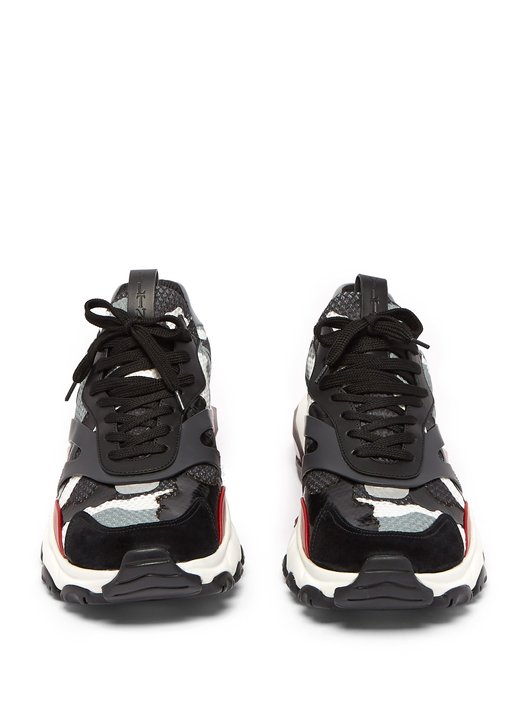 Valentino Bounce raised-sole low-top trainers