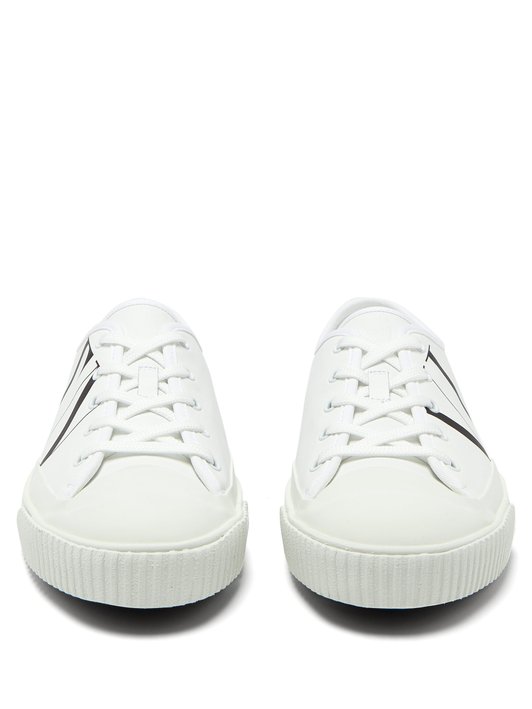 Valentino Logo leather low-top trainers