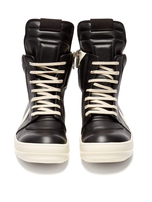 Rick Owens Geobasket high-top leather trainers