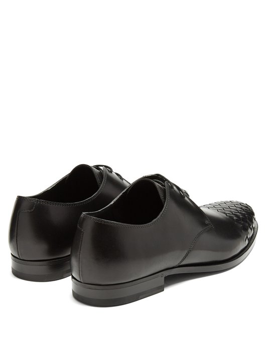 Bottega Veneta Intrecciato toecap leather derby shoes