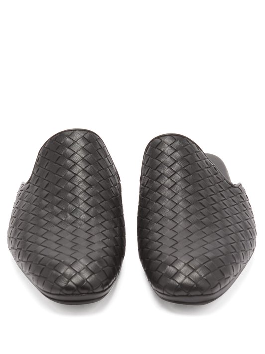 Bottega Veneta Fiandra Intrecciato leather slipper shoes