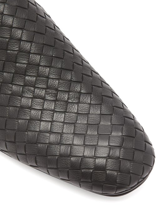 Bottega Veneta Fiandra Intrecciato leather slipper shoes