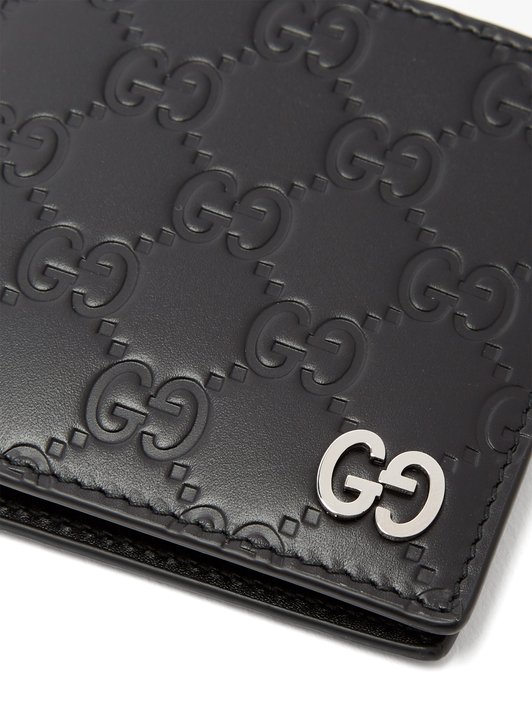 Gucci GG-debossed bi-fold leather wallet