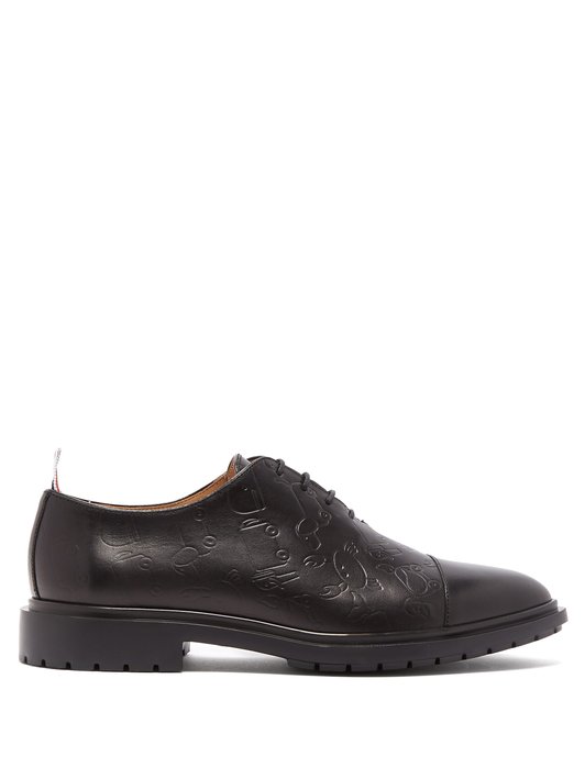 Thom Browne Wholecut Toy Icon-embossed leather brogues