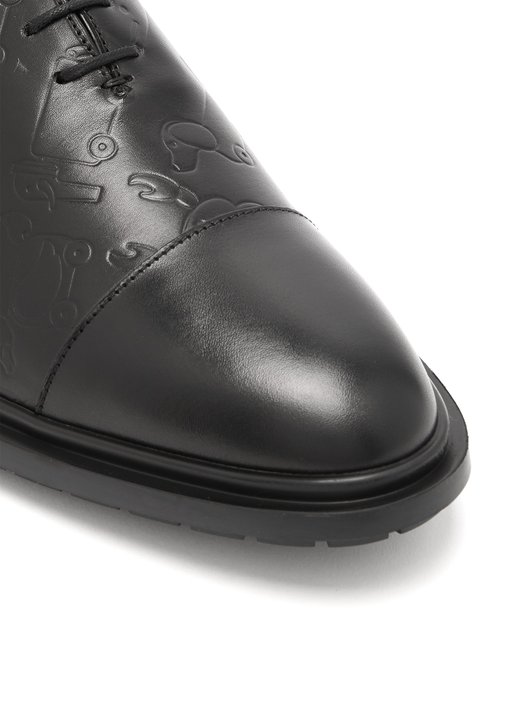 Thom Browne Wholecut Toy Icon-embossed leather brogues