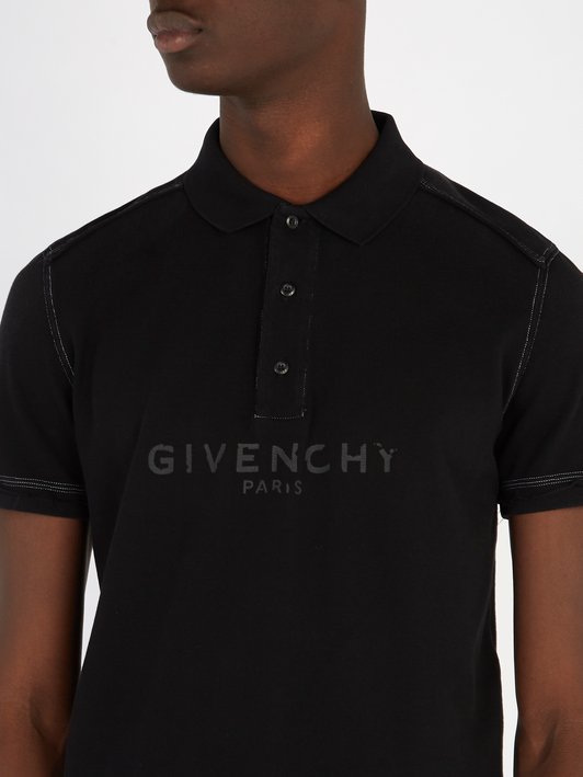 Givenchy Logo-print cotton-piqué polo shirt