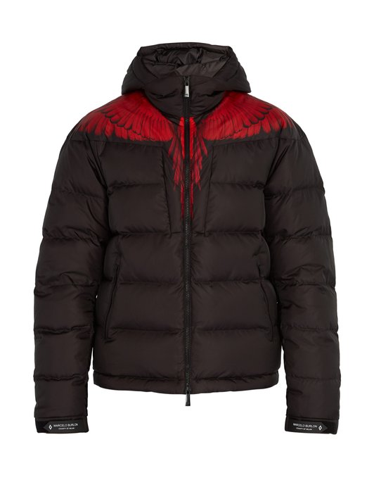 Marcelo Burlon Wing-print quilted down jacket