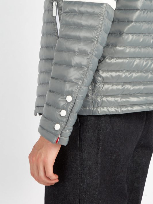 Thom Browne 4-bar stripe quilted down-filled jacket