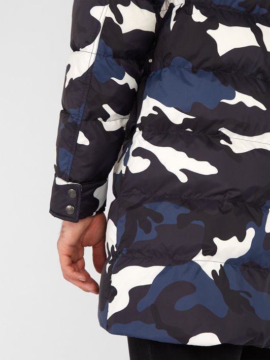 Valentino Camouflage-print quilted down jacket