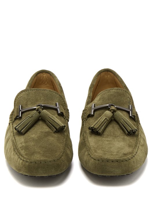 Tod's Gommino tasselled suede driving shoes