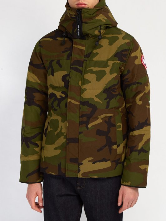 Canada Goose MacMillan camouflage-print hooded down jacket