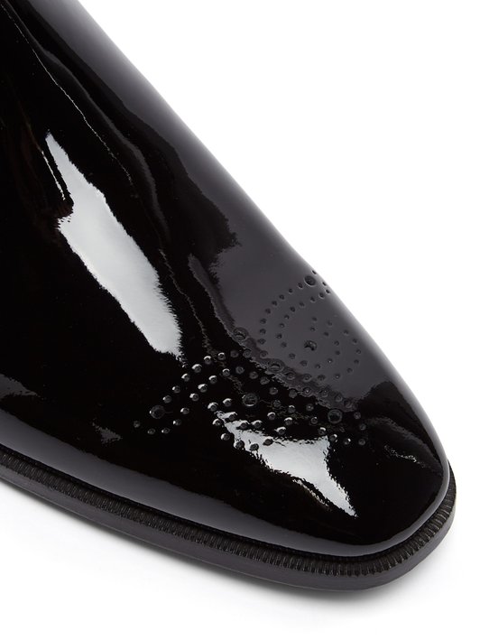 Burberry Patent leather chelsea boots