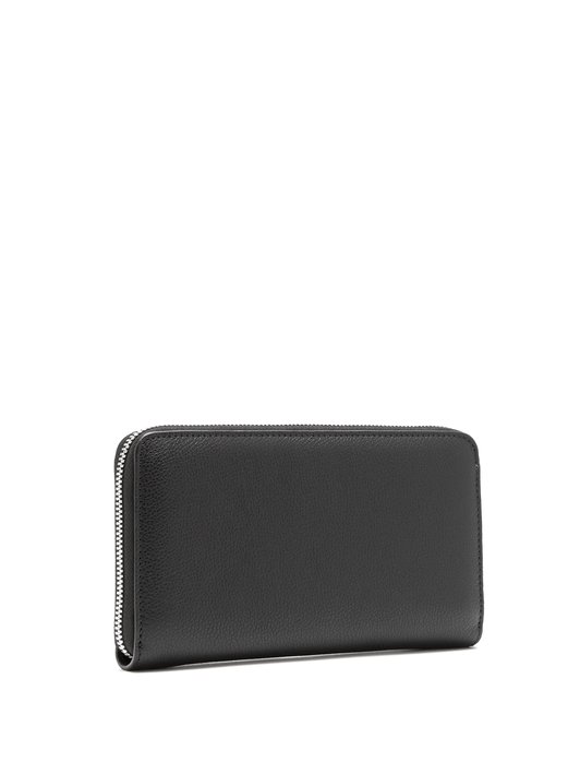 Burberry Grained leather zip-around wallet