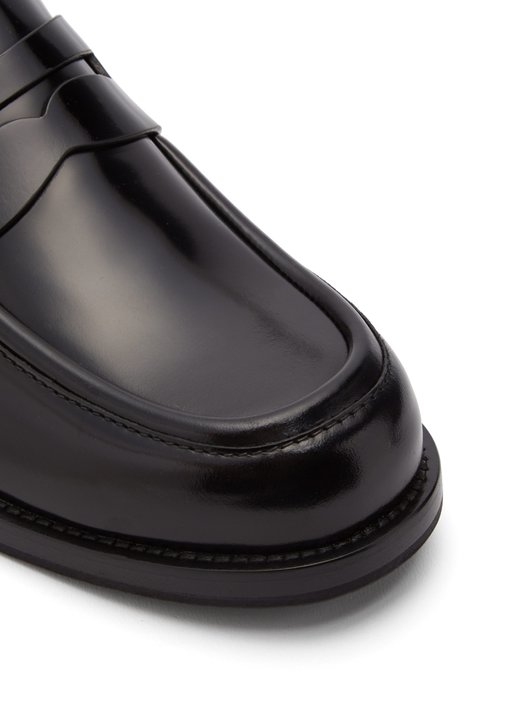 Prada Leather penny loafers