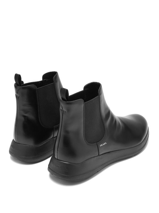 Prada Leather chelsea boots