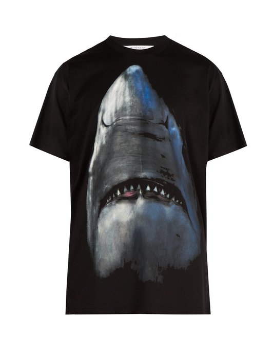 Givenchy Columbian-fit Shark-print cotton T-shirt