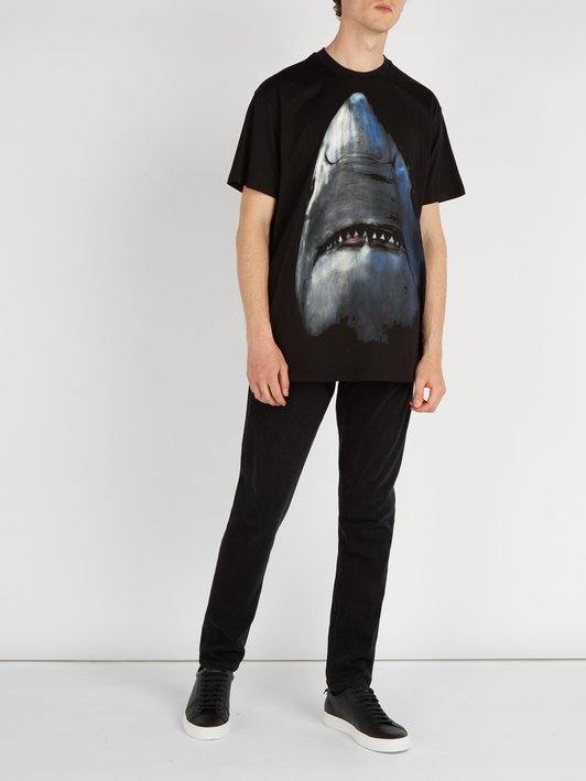 Givenchy Columbian-fit Shark-print cotton T-shirt