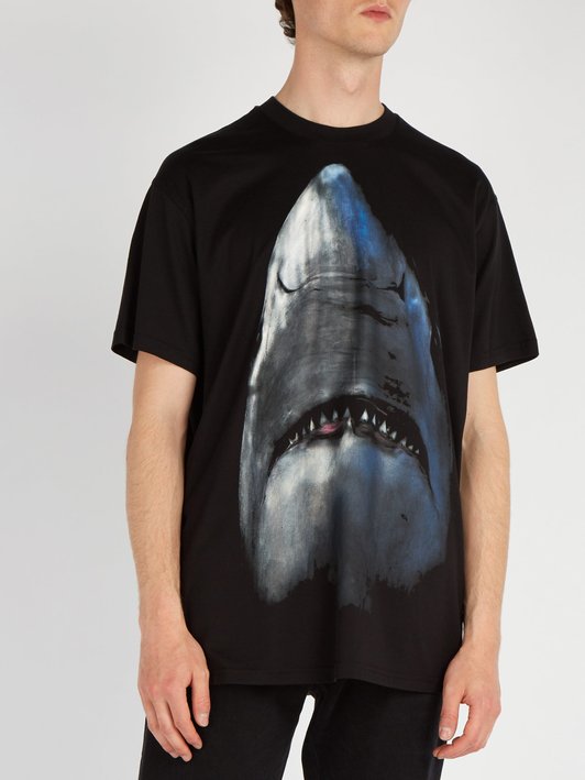 Givenchy Columbian-fit Shark-print cotton T-shirt