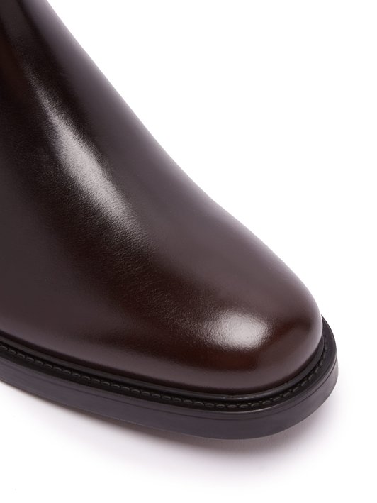 Prada Leather chelsea boots
