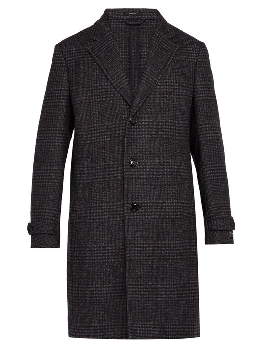 Ermenegildo Zegna Single-breasted alpaca and wool-blend overcoat