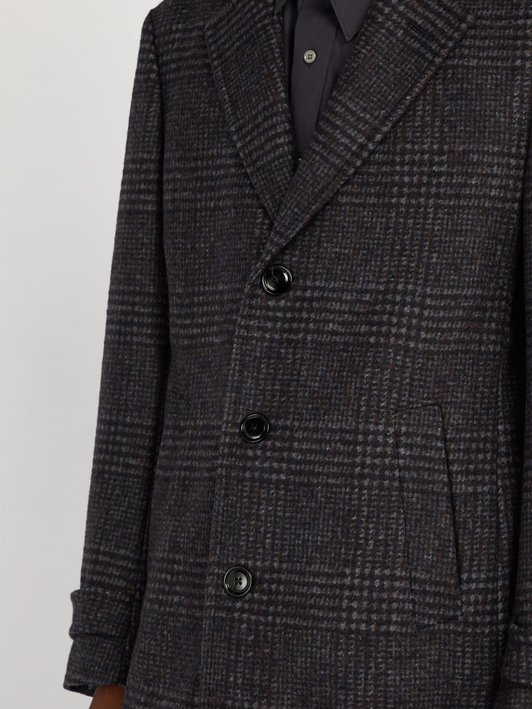 Ermenegildo Zegna Single-breasted alpaca and wool-blend overcoat