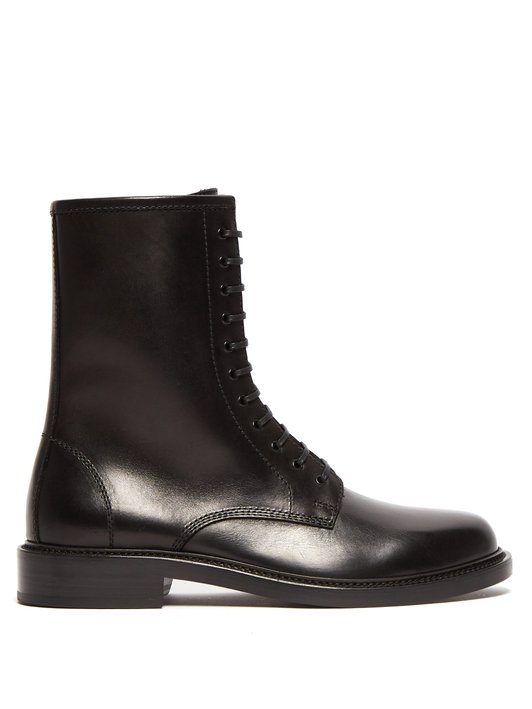 Saint Laurent Timothy lace-up leather boots