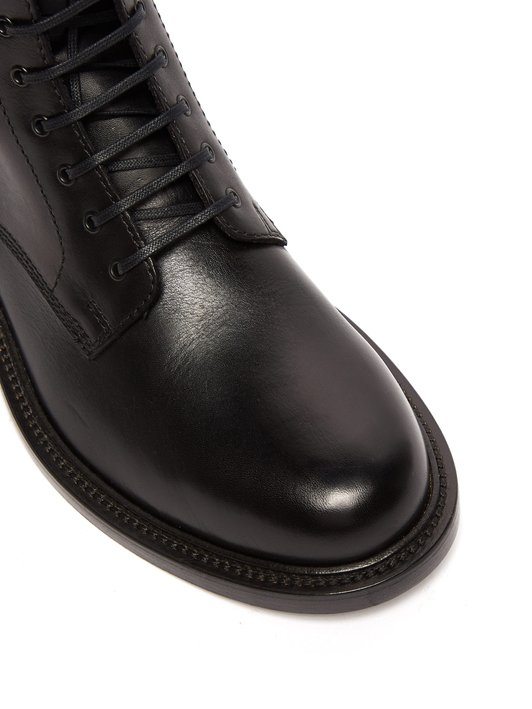 Saint Laurent Timothy lace-up leather boots