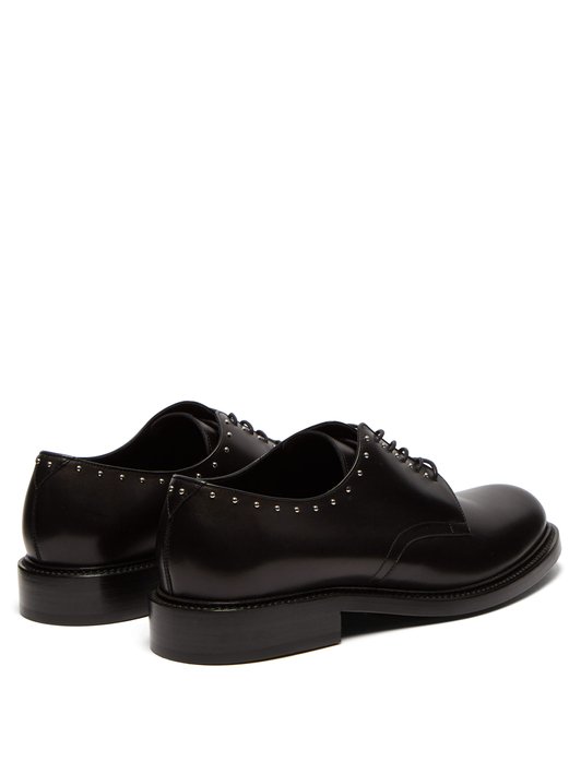 Saint Laurent Army studded leather derby shoes