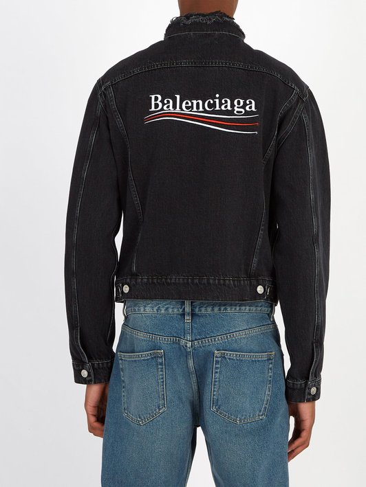 Balenciaga Distressed denim jacket