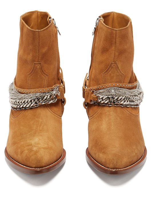 Amiri Western Chain suede boots