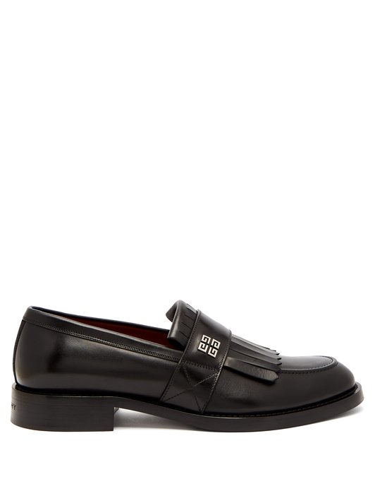 Givenchy 4G-logo fringed leather loafers