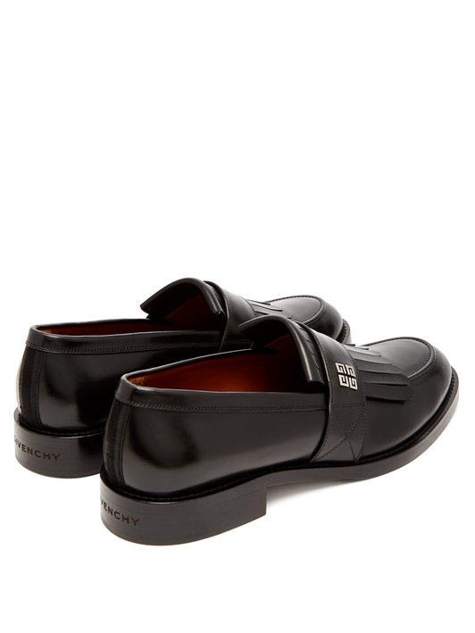 Givenchy 4G-logo fringed leather loafers