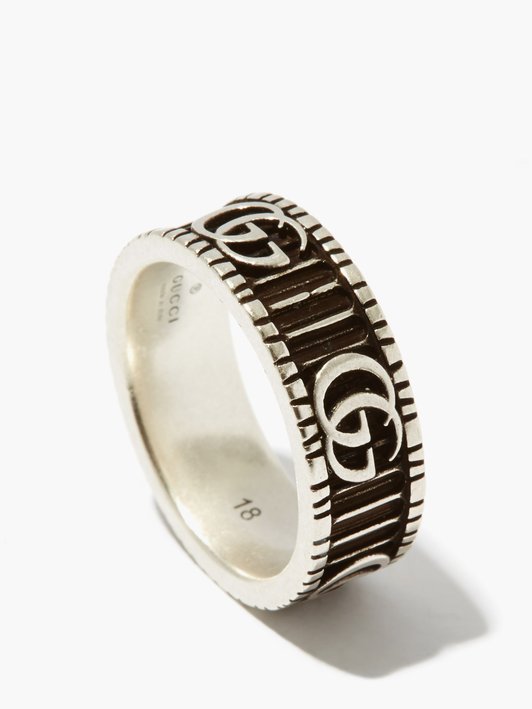 Gucci GG Marmont silver ring