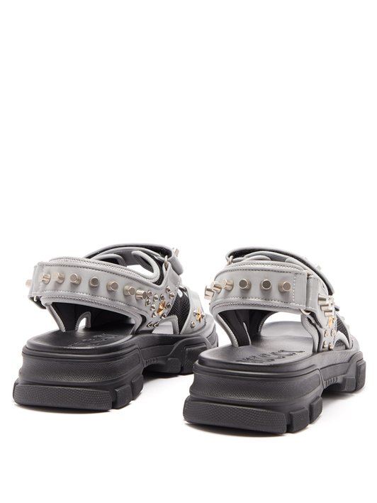 Gucci Aguru stud-embellished leather sandals 