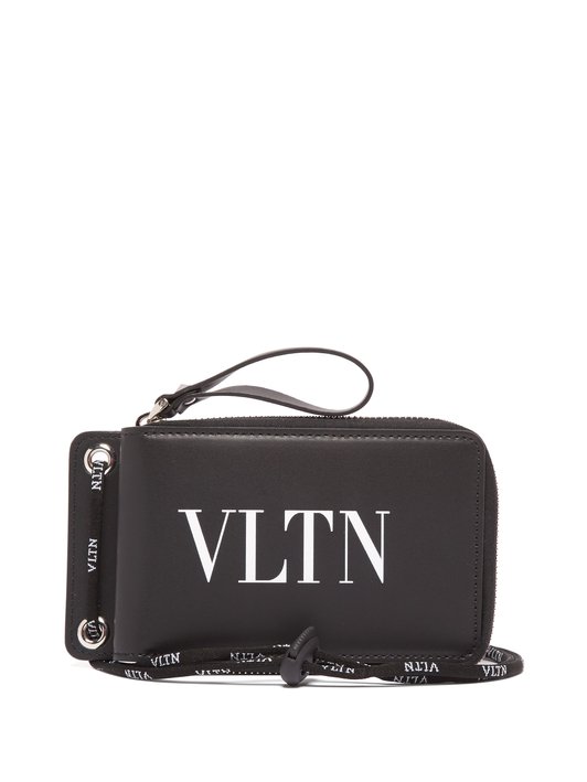 Valentino VLTN logo neck wallet