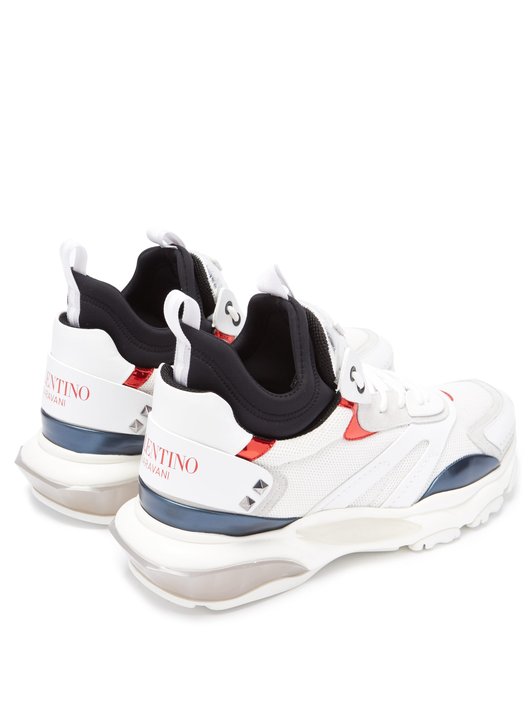 Valentino Bounce raised-sole high-top trainers