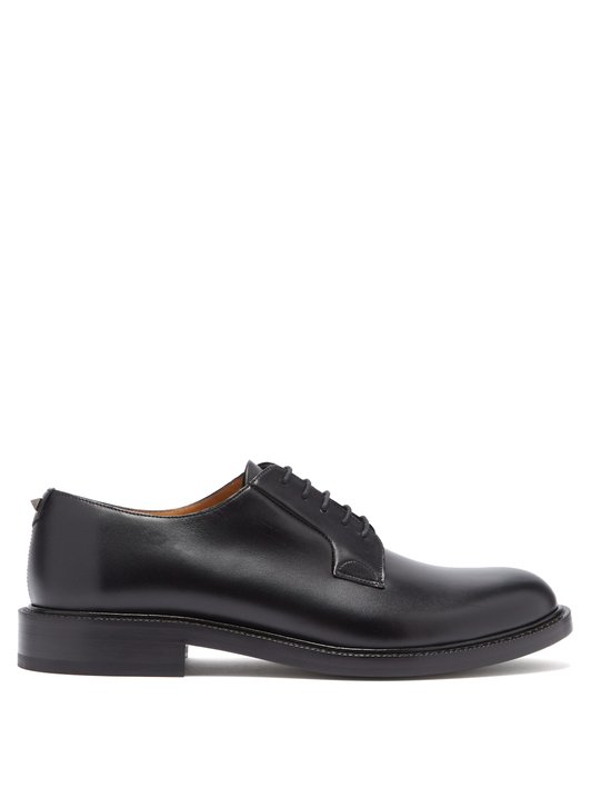 Valentino Rockstud leather derby shoes