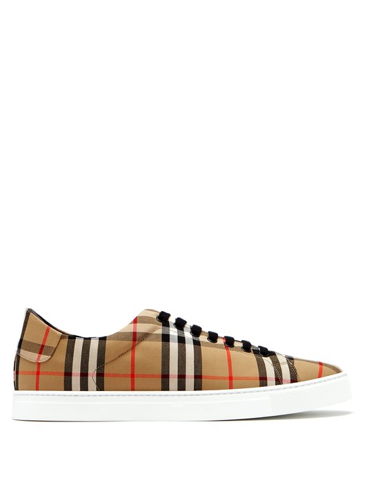 Burberry Albert House-check canvas trainers