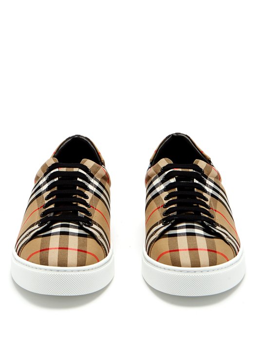 Burberry Albert House-check canvas trainers