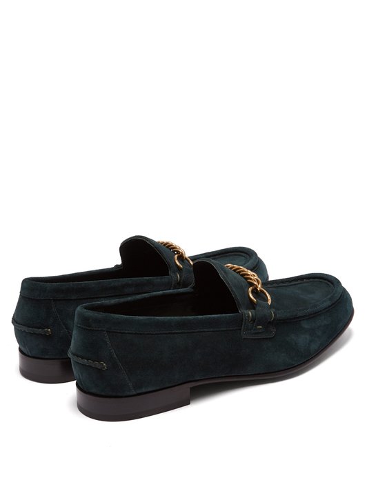 Burberry Solway chain suede loafers