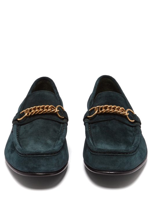 Burberry Solway chain suede loafers