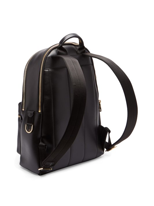 Dolce & Gabbana Vulcano foiled-logo leather backpack