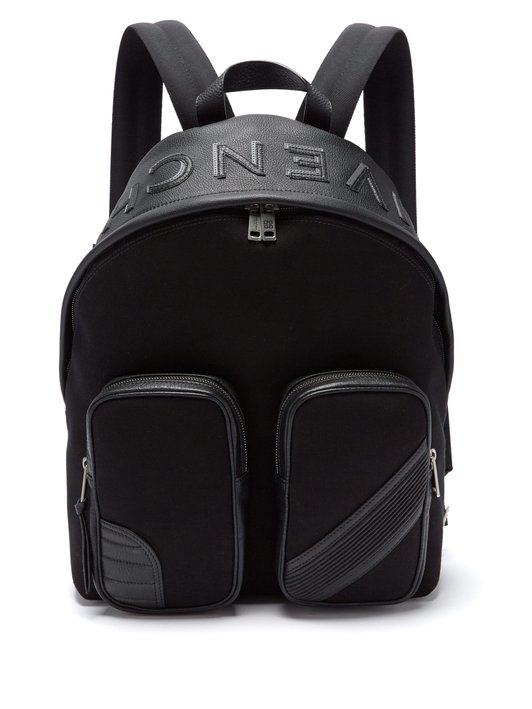 Givenchy MC3 canvas and leather backpack