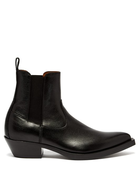 Givenchy Western grained-leather boots