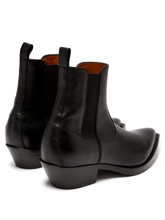 Givenchy Western grained-leather boots