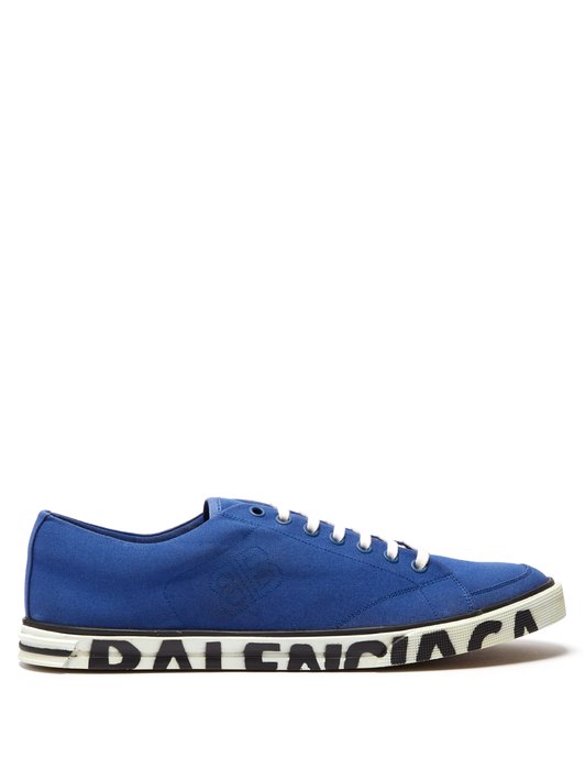 Balenciaga Logo canvas low-top trainers