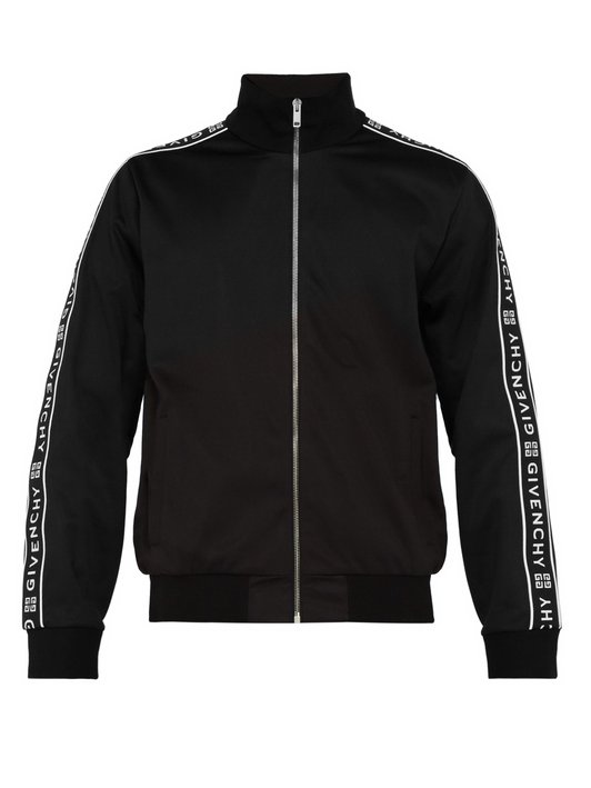 Givenchy Logo-tape jersey track jacket