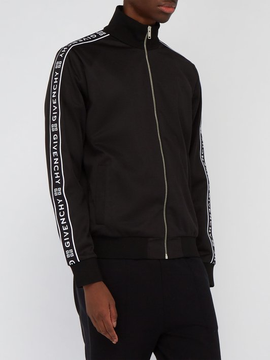 Givenchy Logo-tape jersey track jacket