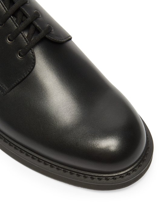 Bottega Veneta Intrecciato-detail leather derby shoes